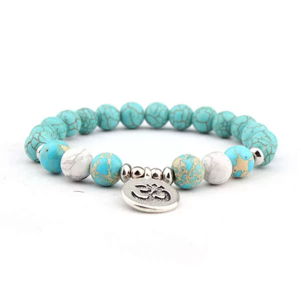  Fortuna – Turquoise Bracelet with Sparkling Beads