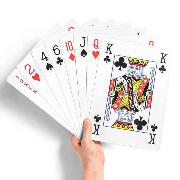 Giant playing cards XXL size