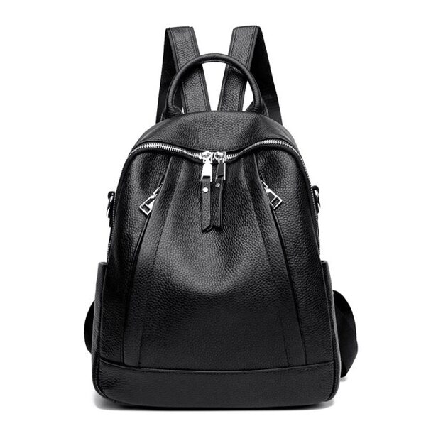 Leather backpack for women