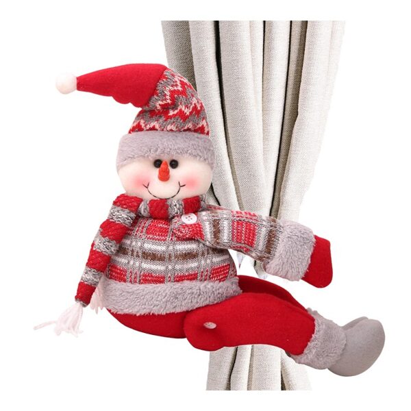 Christmas gnome with Velcro mechanism for fastening curtains