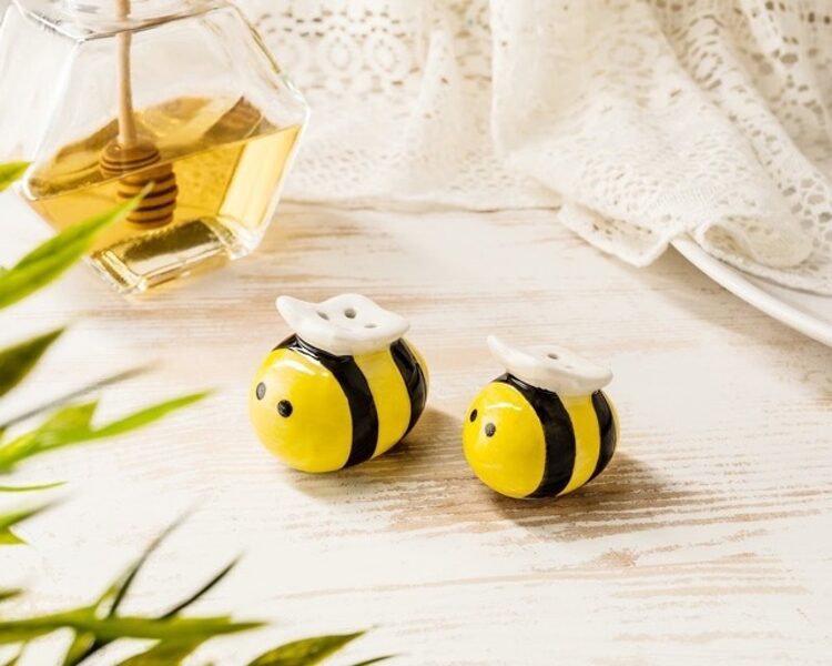 "Meant to Bee" Honeybee Salt & Pepper Shakers