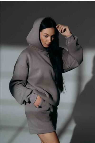 Women's Casual Sets with Shorts (with Hood)