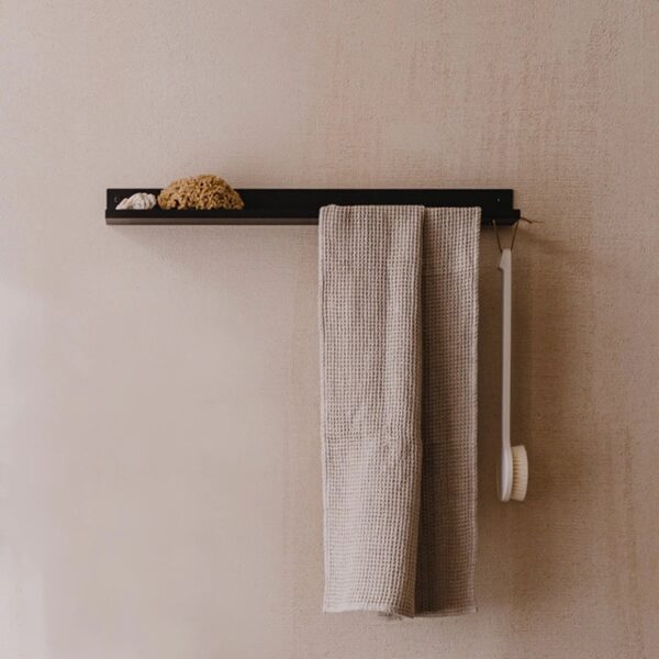 ROMA Bathroom shelf with towel rack