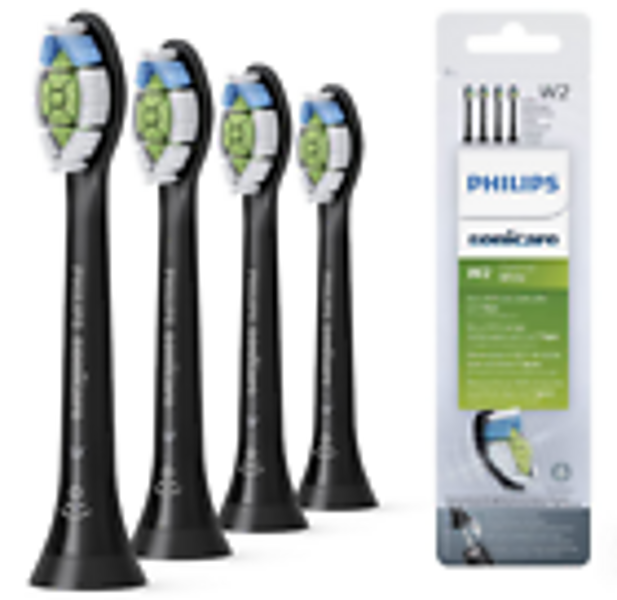 Philips Sonicare zobu birstes maināmie uzgaļi | W2 | melns | HX6064/95 | iepakojumā 4 gab.