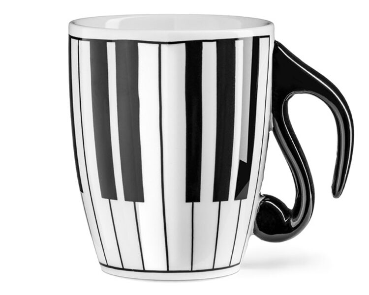 Music mug PIANO - NEW MODEL