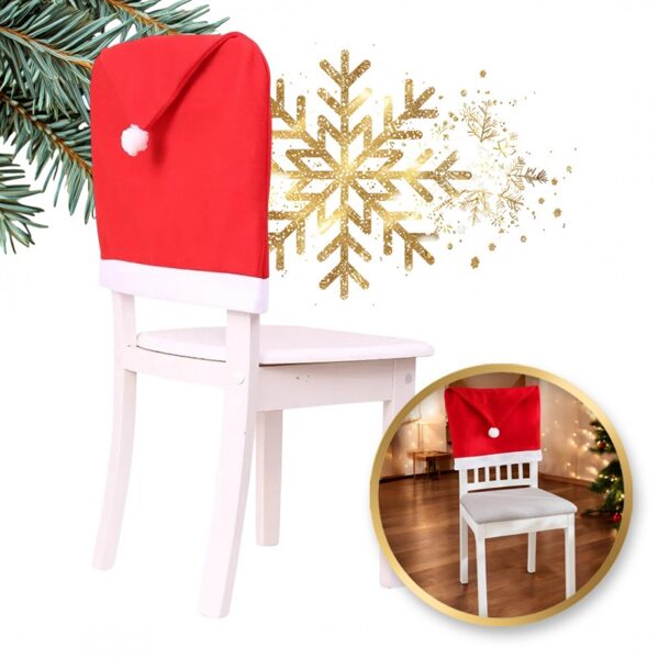 Chair cover Santa Claus hat – 65x50 cm, red