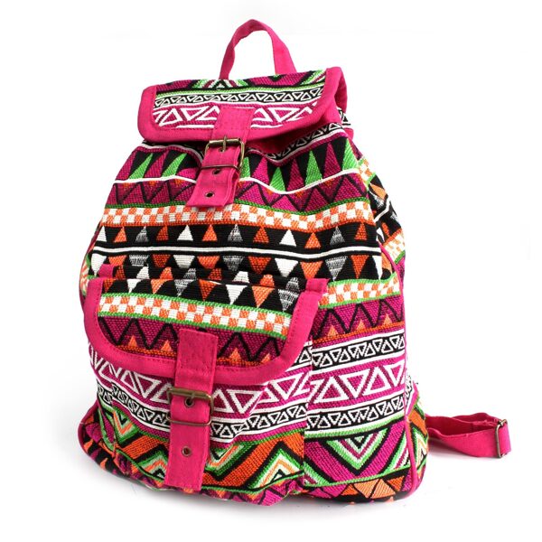 Jacquard - Pink backpack