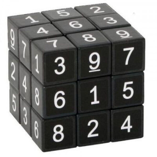 Sudoku rubika kubiks (melns)