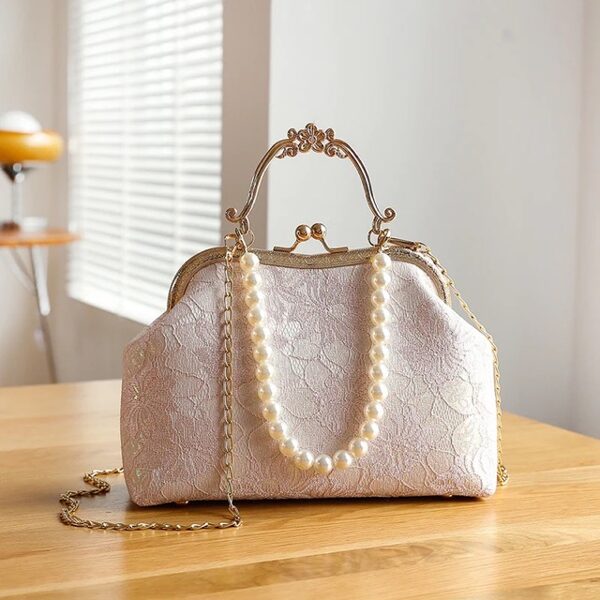 Large capacity lace handbag